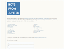 Tablet Screenshot of boysfromjupiter.com